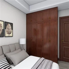 Гардероб с алуминиева врата